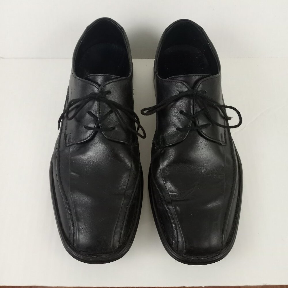 Josef Seibel Black Leather Lace Up Oxfords Dress Shoes Mens 10.5 EU-44